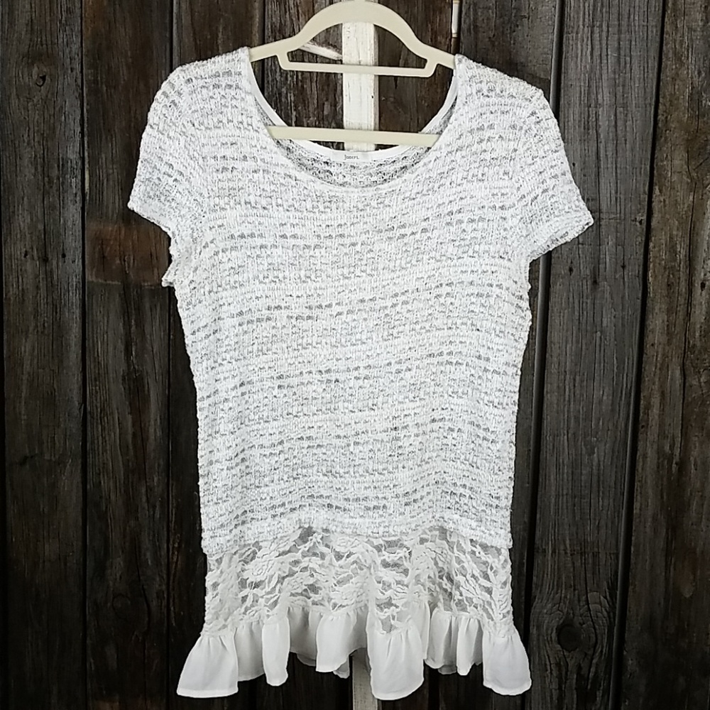 🥳Beautiful JODIFL loose knit short sleeve sweater
